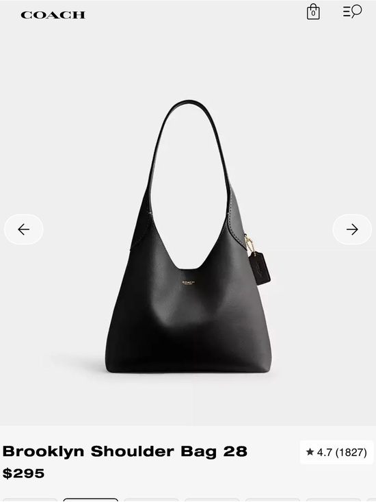 Coach Handbags - Coach Black Leather Shoulder Bag